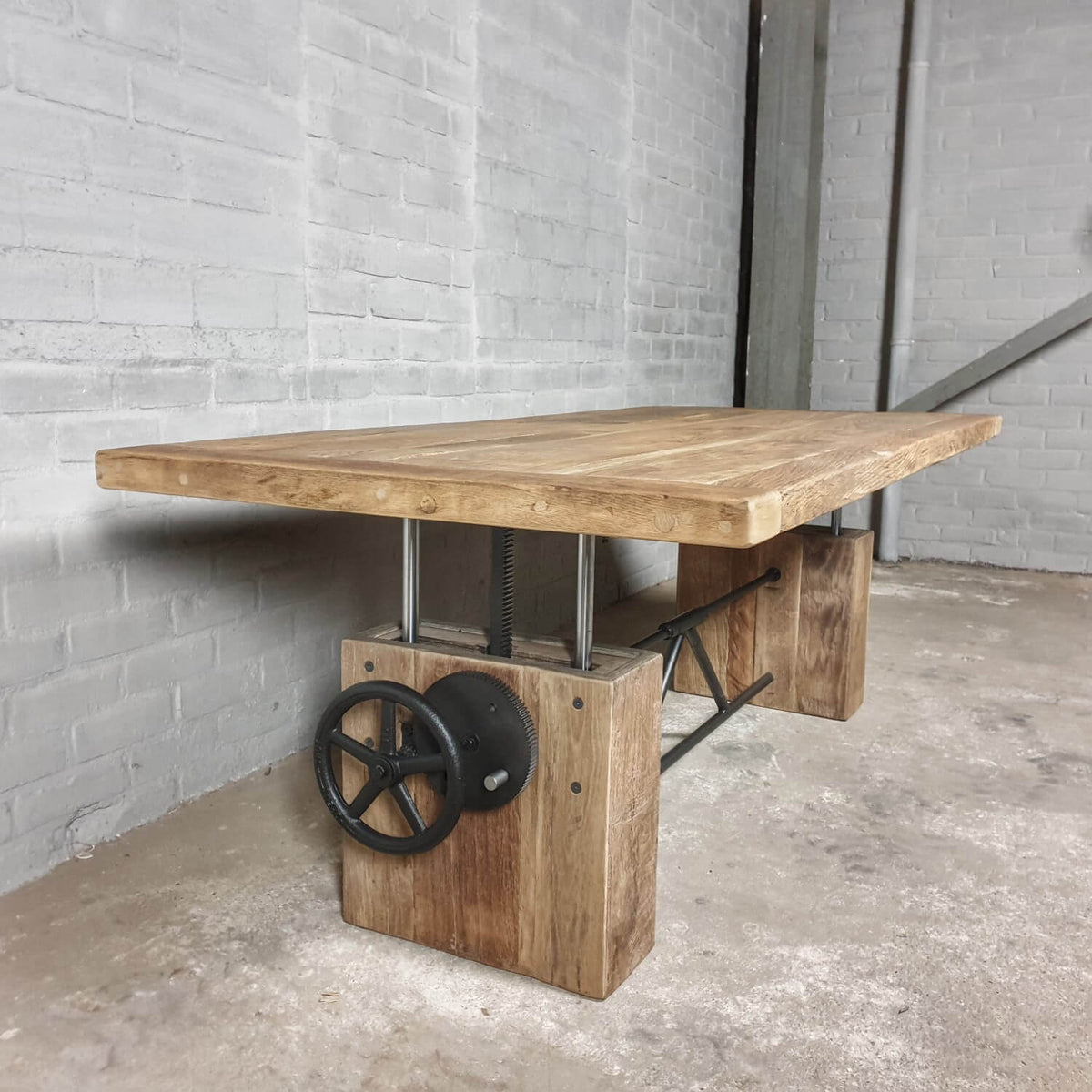 Eiken salontafel in hoogte verstelbaar - Op maat - Z019