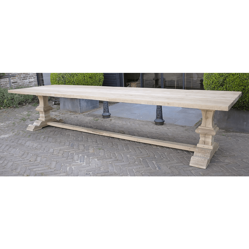 Eikenhouten kloostertafel uit eigen werkplaats - G004