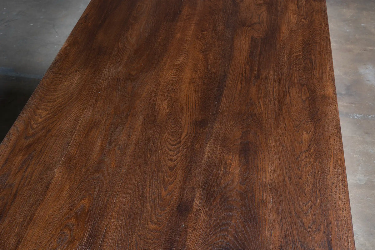 Franse eettafel in antieke stijl op maat - Eikenhout - G022