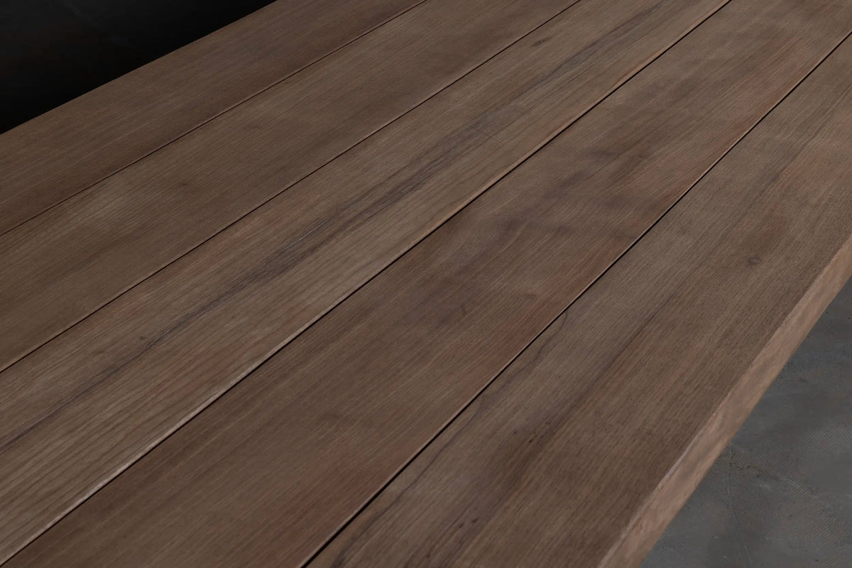 Houten Tuintafel op maat - Gietijzeren tafelpoten - T21