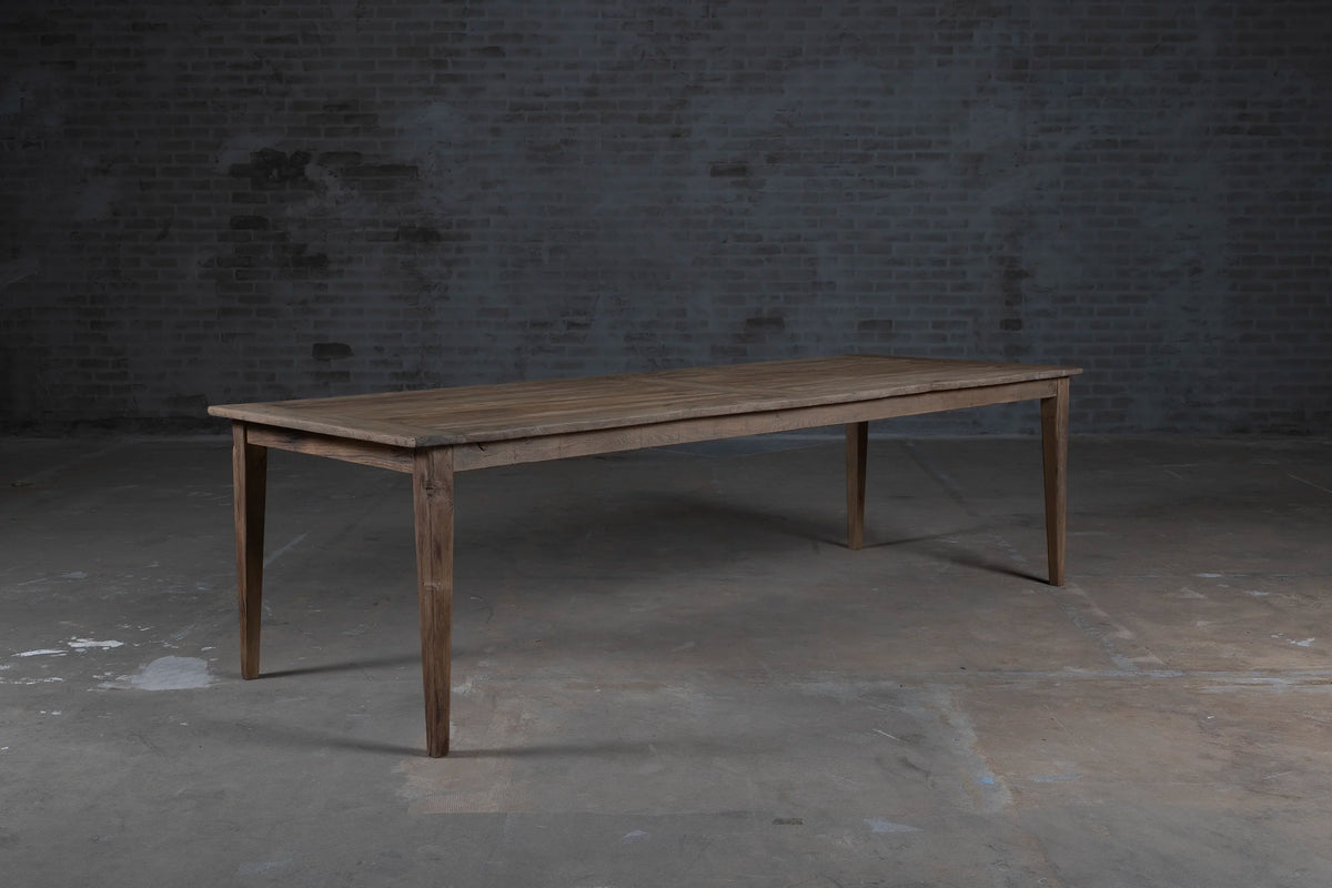 Franse eiken eettafel Pierre van rustiek hout - Op voorraad - H027