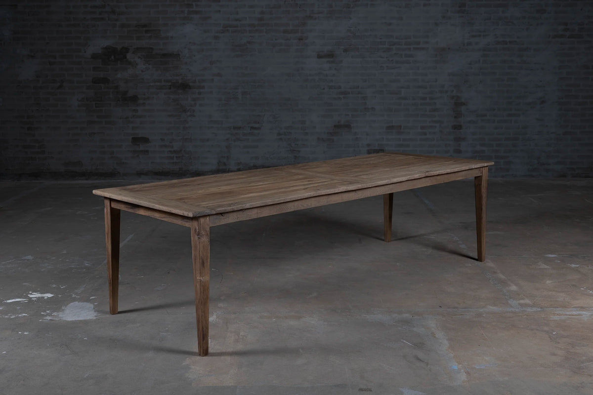 Franse eiken eettafel Pierre van rustiek hout - Op voorraad - H027
