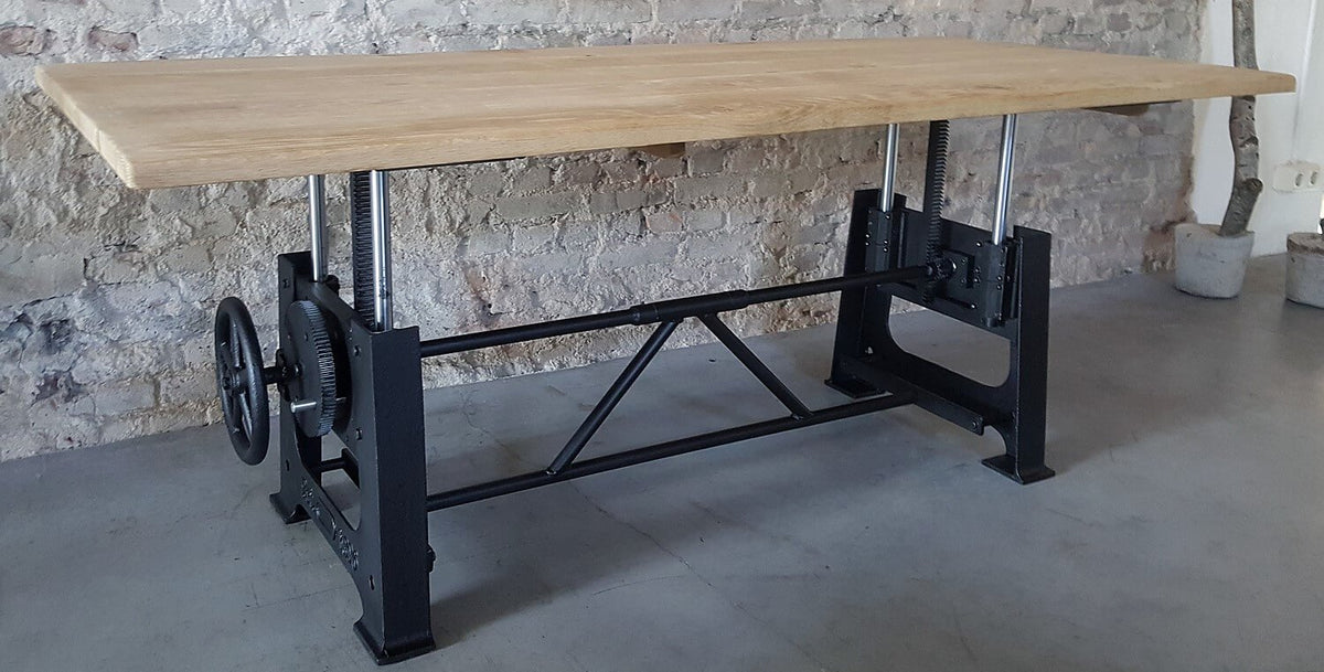 Industriële Salontafel in hoogte verstelbaar - metalen tafelpoten - DT25