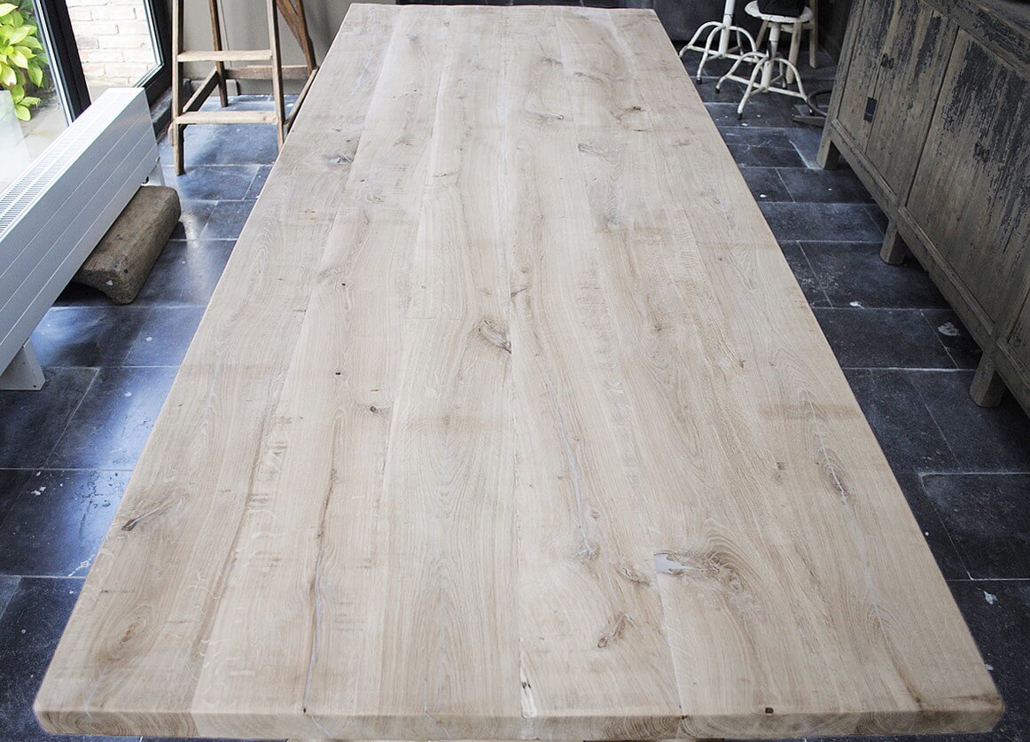 Eikenhouten kloostertafel uit eigen werkplaats - G004