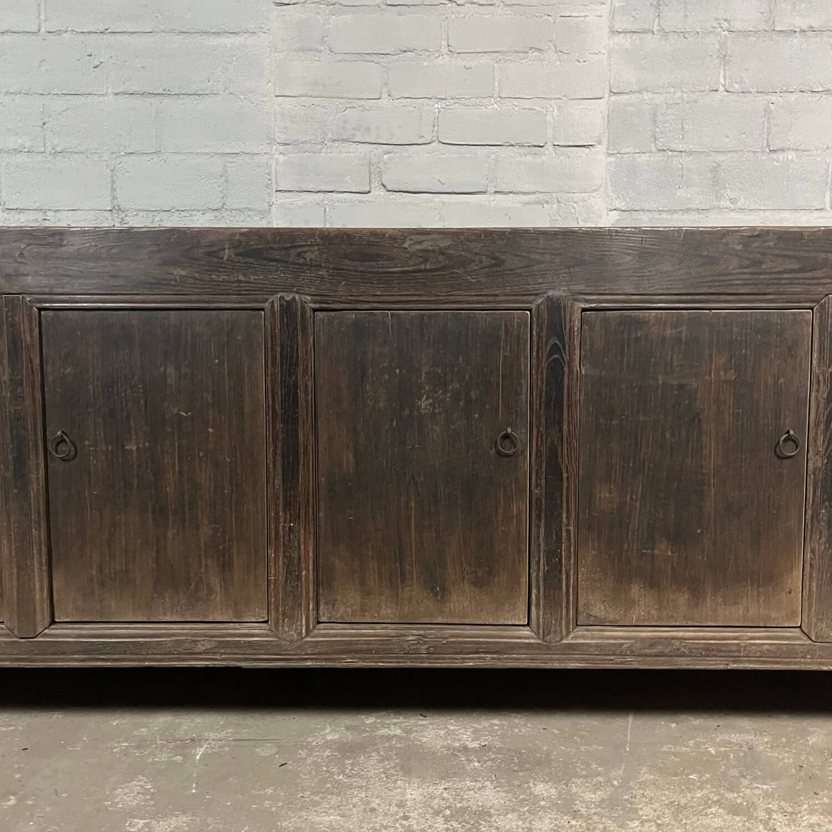 Oud Chinees dressoir van iepenhout | 5 deurs D026