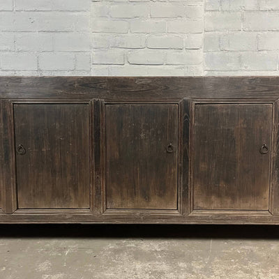 Oud Chinees dressoir van iepenhout | 5 deurs D026