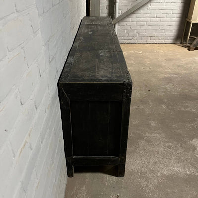 Robuust Chinees dressoir van oud iepenhout | 5 deurs D032