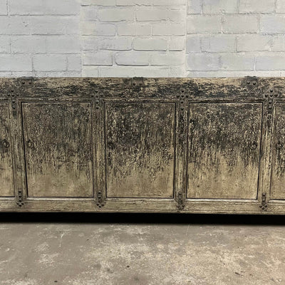 Robuust Chinees dressoir van oud iepenhout | 5 deurs D032