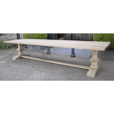 Eikenhouten kloostertafel uit eigen werkplaats - G004