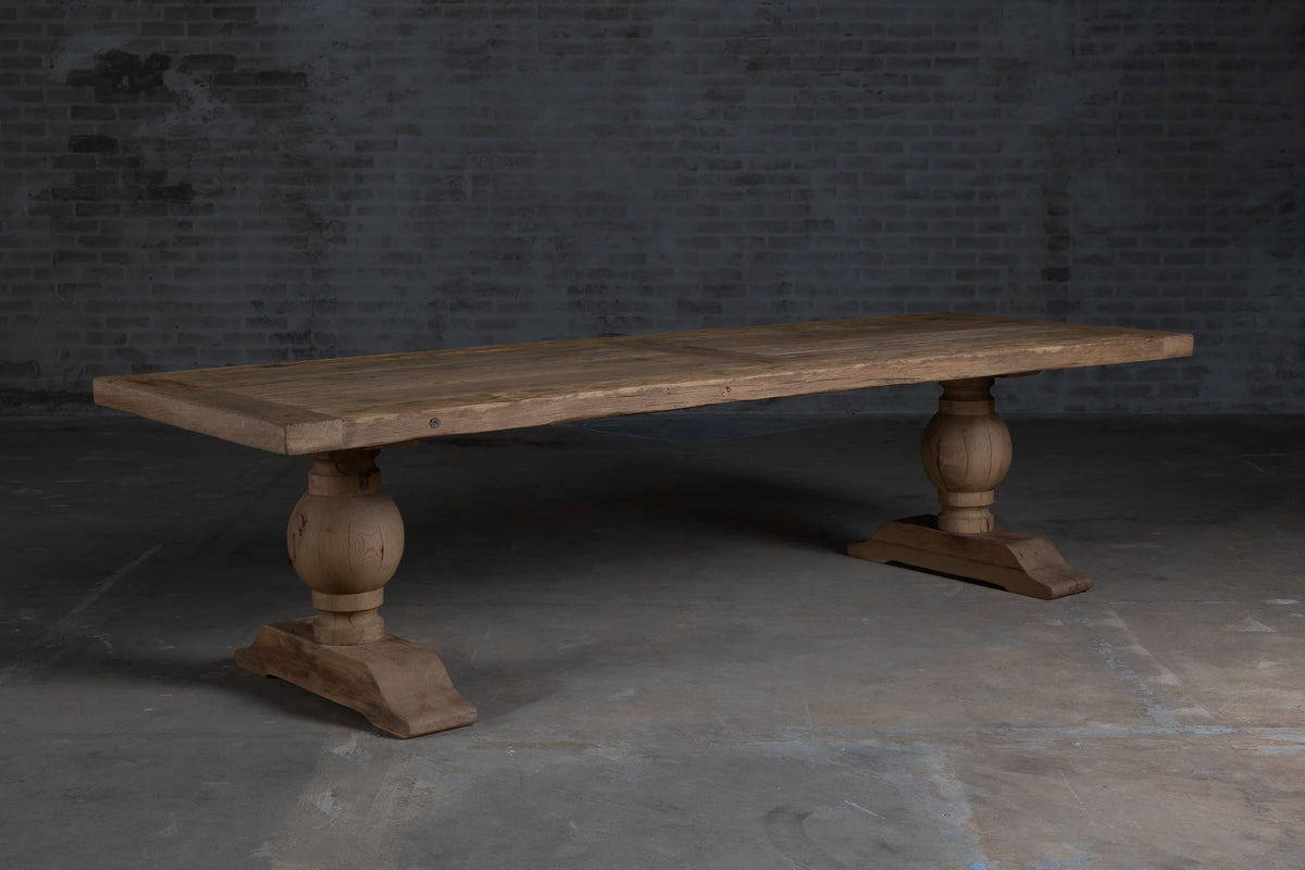 Kloostertafel Florence - oud eiken 7cm dik Z037