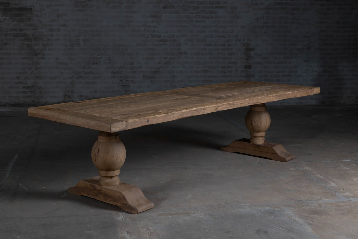 Kloostertafel Florence - oud eiken 7cm dik Z037