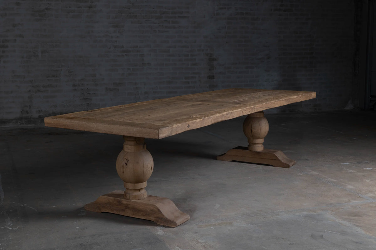 Kloostertafel Florence - oud eiken 7cm dik Z037