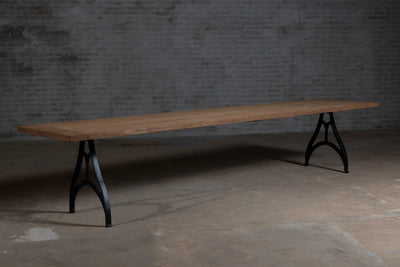 Houten Tuintafel op maat - Gietijzeren tafelpoten - T21