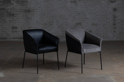 4 moderne eetkamerstoelen met armleuning | KFF Milo