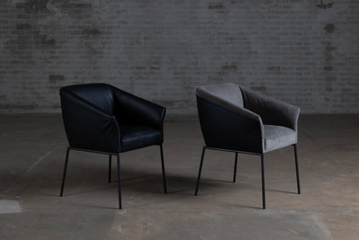 4 moderne eetkamerstoelen met armleuning | KFF Milo