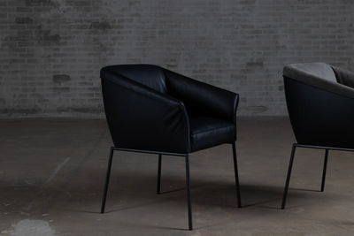 4 moderne eetkamerstoelen met armleuning | KFF Milo