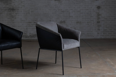 4 moderne eetkamerstoelen met armleuning | KFF Milo