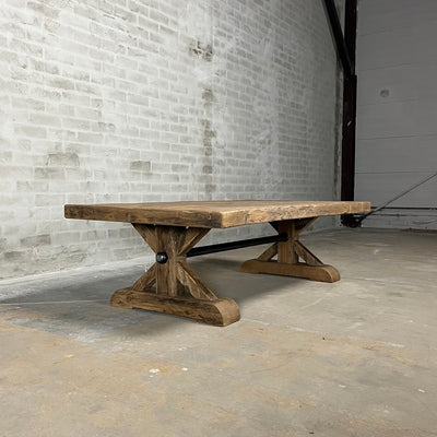 Eikenhouten salontafel Grindelwald in landelijke stijl
