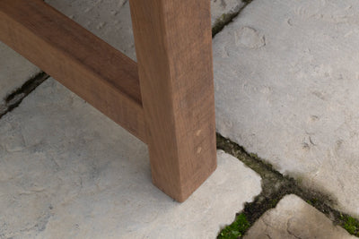 Houten Tuintafel 6cm dik blad - Kloostertafel model - T22