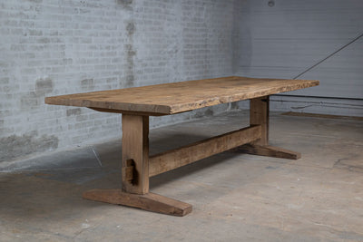 Zonverbrand oud eiken kloostertafel Münster - Z008