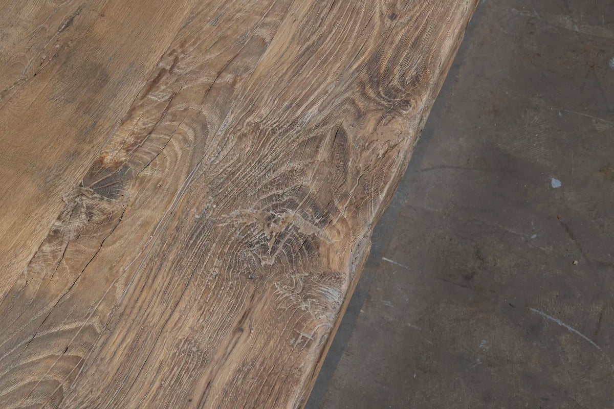 Zonverbrand oud eiken kloostertafel Münster - Z008
