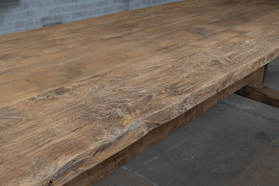Zonverbrand oud eiken kloostertafel Münster - Z008