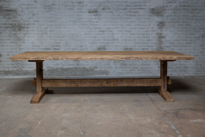 Zonverbrand oud eiken kloostertafel Münster - Z008
