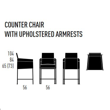 Moderne barstoelen met armleuning | KFF Texas | S39