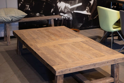Landelijke salontafel Salzburg - robuust oud eikenhout - Z011-S