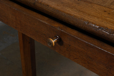 Antieke Franse eettafel met lade - ca.1860 - C009