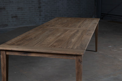 Franse eiken eettafel Pierre van rustiek hout - Op voorraad - H027