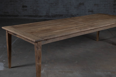 Franse eiken eettafel Pierre van rustiek hout - Op voorraad - H027