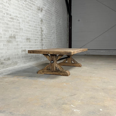 Landelijke salontafel Grindelwald - robuust oud eikenhout - Z006-S