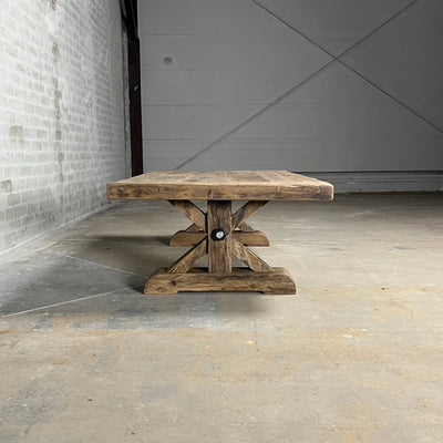 Landelijke salontafel Grindelwald - robuust oud eikenhout - Z006-S