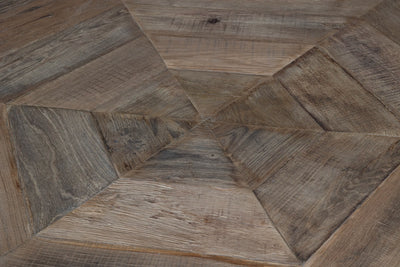 Ronde kloostertafel Basel van oud eikenhout - Z017