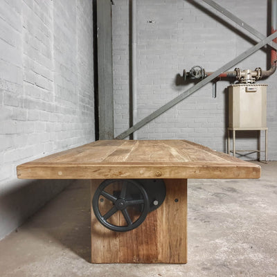 Eiken salontafel in hoogte verstelbaar - Op maat - Z019
