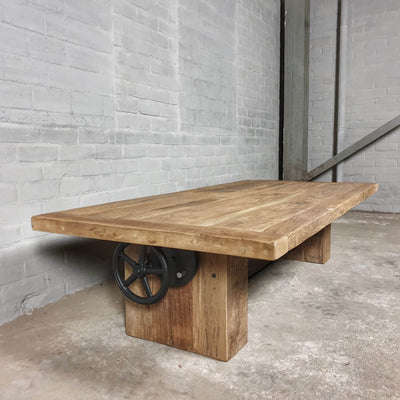 Eiken salontafel in hoogte verstelbaar - Op maat - Z019
