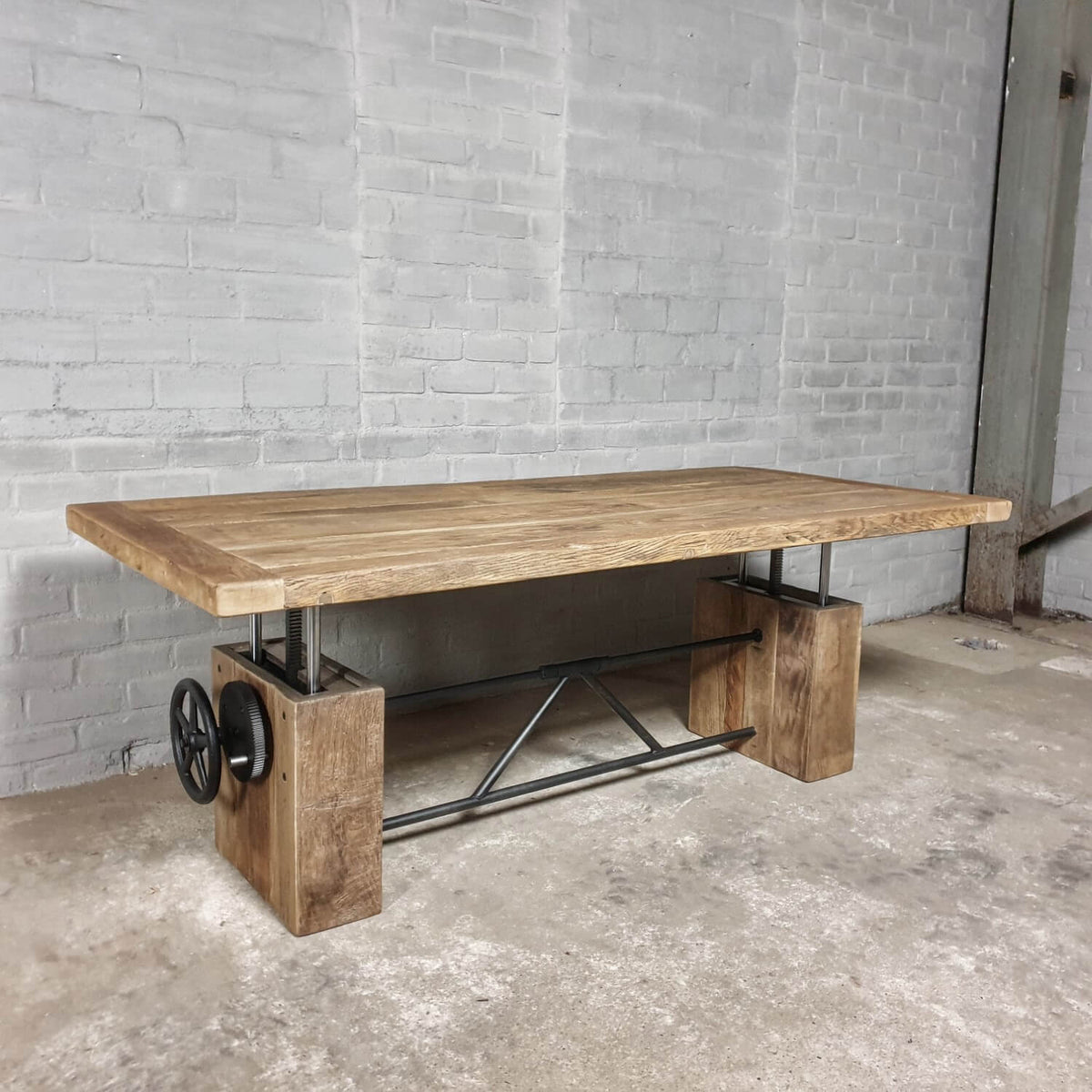 Eiken salontafel in hoogte verstelbaar - Op maat - Z019