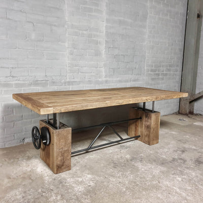 Eiken salontafel in hoogte verstelbaar - Op maat - Z019