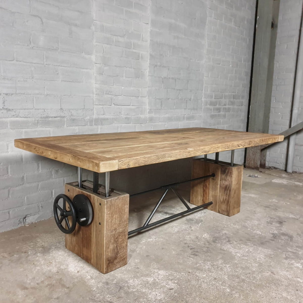 Eiken salontafel in hoogte verstelbaar - Op maat - Z019