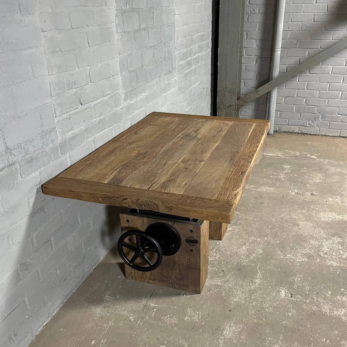 Eiken salontafel in hoogte verstelbaar - Op maat - Z019
