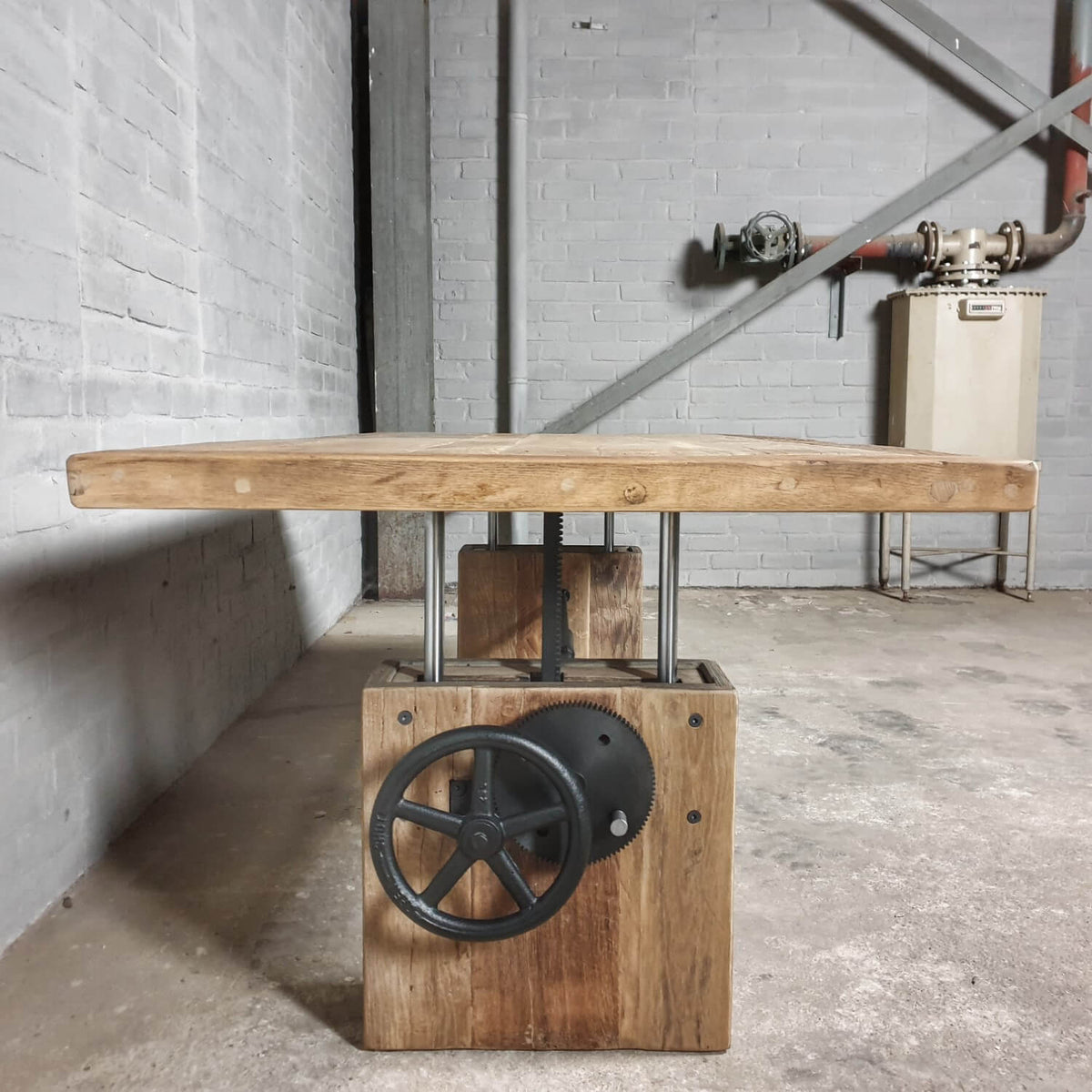 Eiken salontafel in hoogte verstelbaar - Op maat - Z019