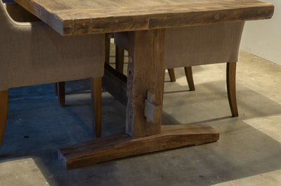 Oud eiken Kloostertafel Münster - Op maat - Dik tafelblad - Z028