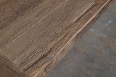 Robuuste landelijke salontafel Hubert - oud eikenhout - Z036