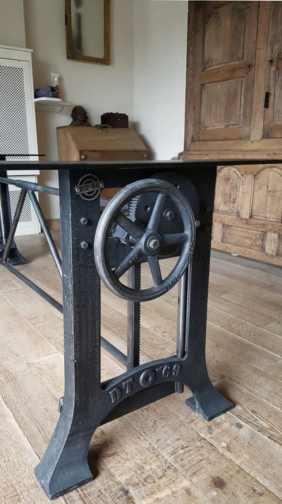 Industrieel gietijzeren onderstel tafel - hoogte verstelbaar - DT03-LOS