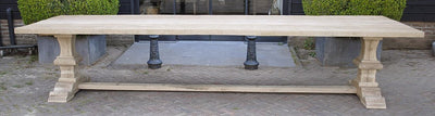 Eikenhouten kloostertafel uit eigen werkplaats - G004
