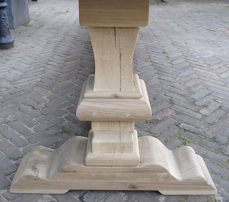 Eikenhouten kloostertafel uit eigen werkplaats - G004