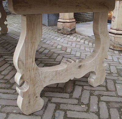 Eikenhouten eettafel in Haciënda stijl - G005