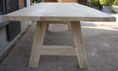 Scandinavische eettafel van rustiek eikenhout - G019