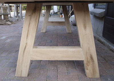 Scandinavische eettafel van rustiek eikenhout - G019